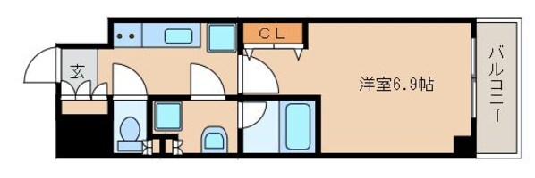 十三駅 徒歩3分 6階の物件間取画像